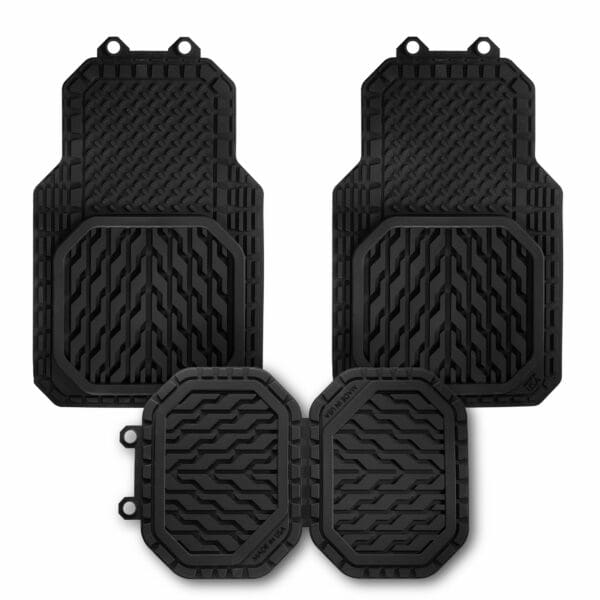 Cirx Floor Mats - Universal Trim-to-Fit All Weather Auto/ SUV/ Truck 4- Piece Mats - Image 5